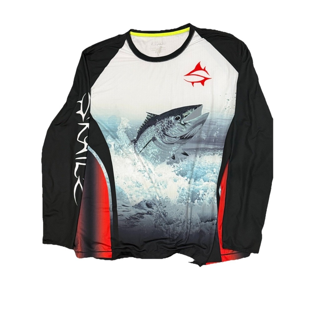 Loco Skailz Tuna Performance Fishing Shirt Long‎ Sleeve Men's XL